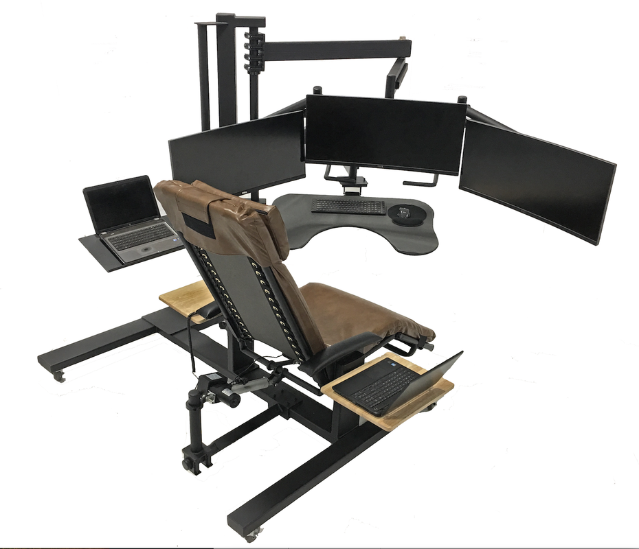 Zero Gravity Chair with Monitor arm and Keyboard Tray 