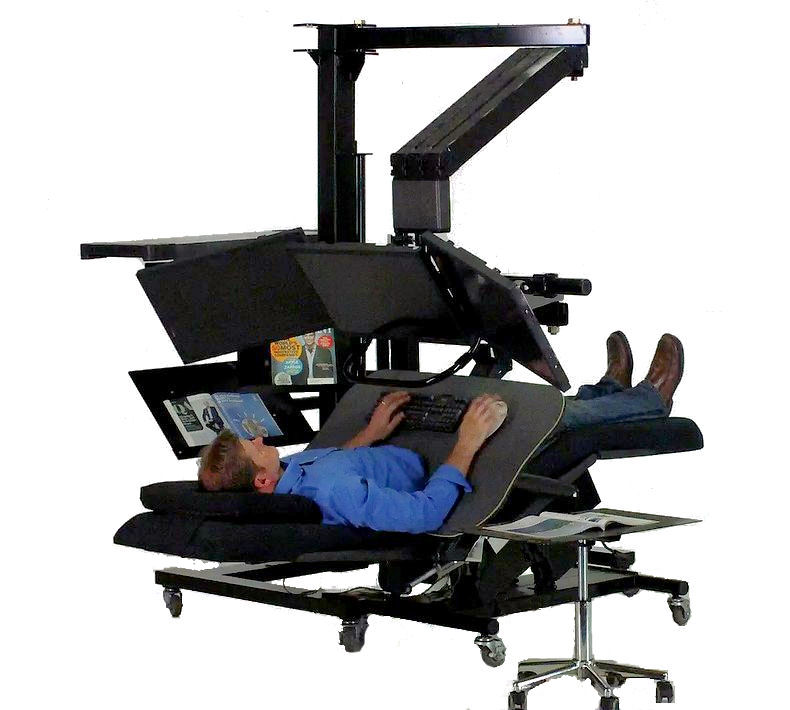 Zero Gravity Chair with Monitor arm and Keyboard Tray 